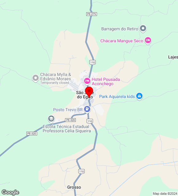 Mapa da localização