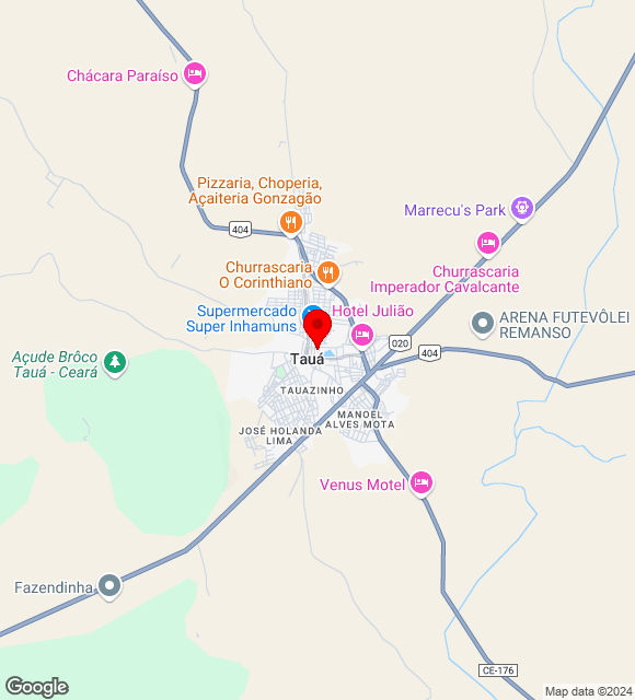 Mapa da localização