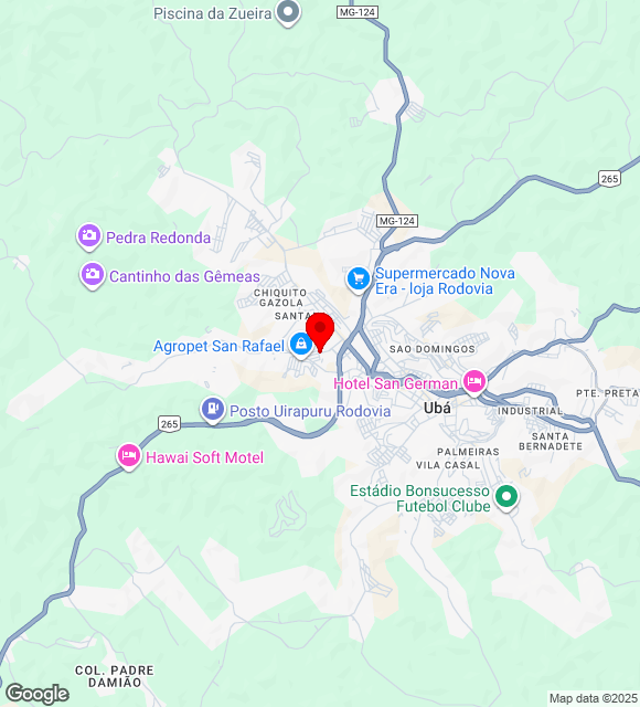 Mapa da localização