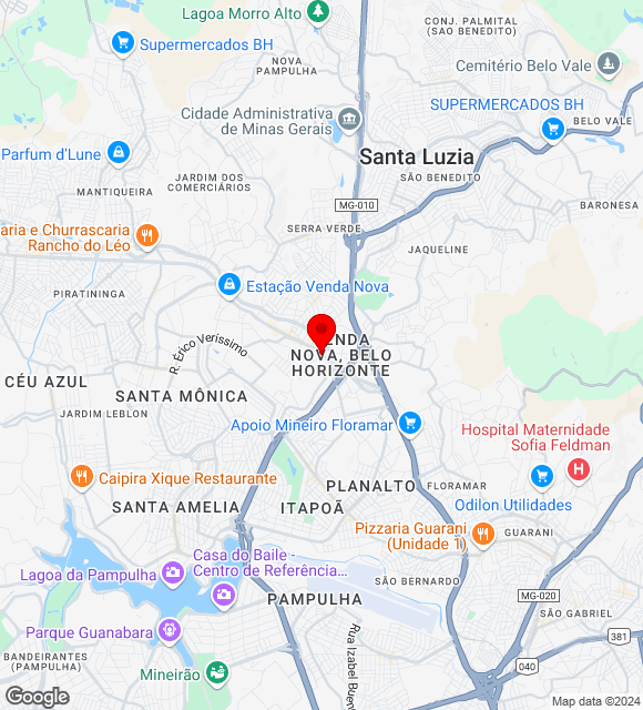 Mapa da localização