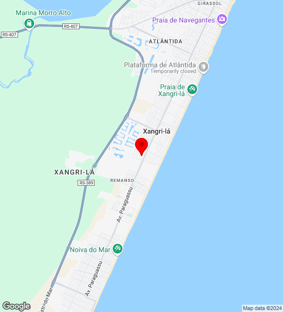 Mapa da localização