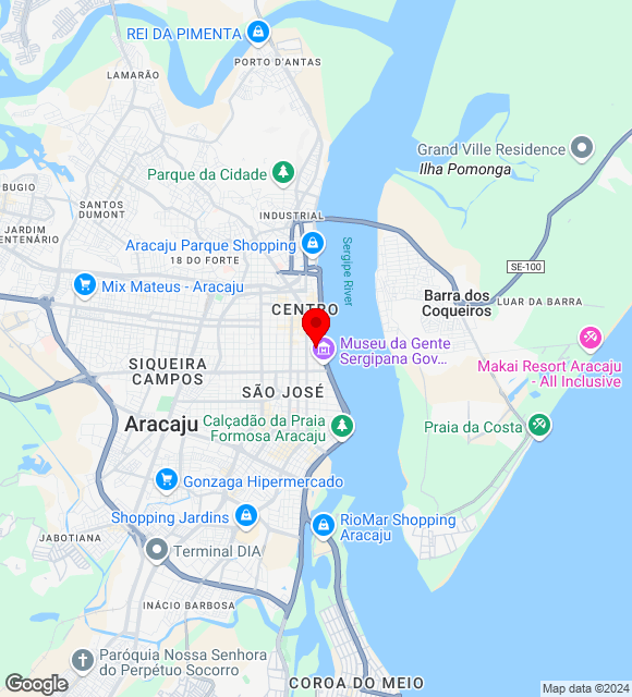 Mapa da localização