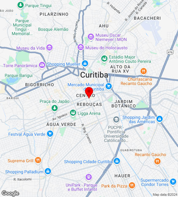 Mapa da localização