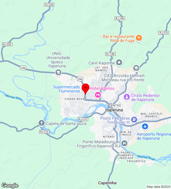 Mapa da localização