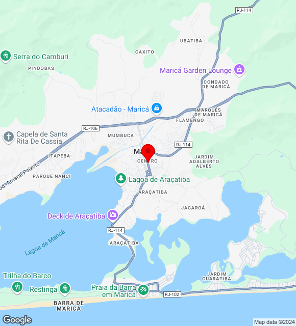 Mapa da localização