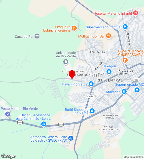 Mapa da localização