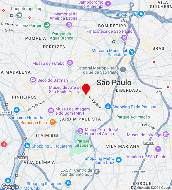 Mapa da localização