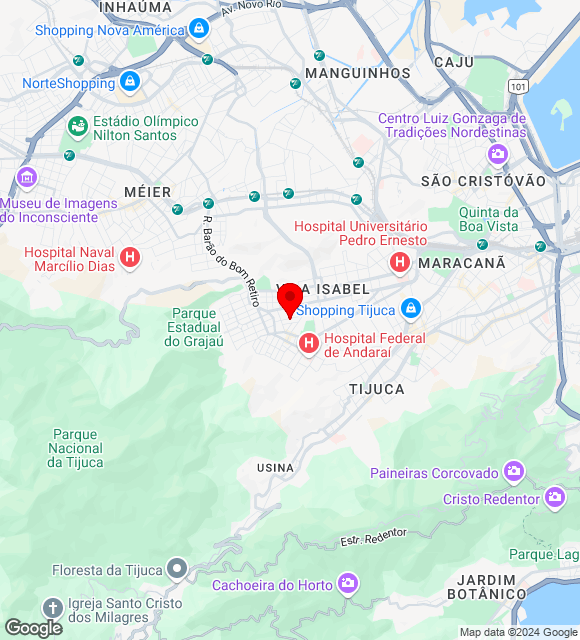 Mapa da localização