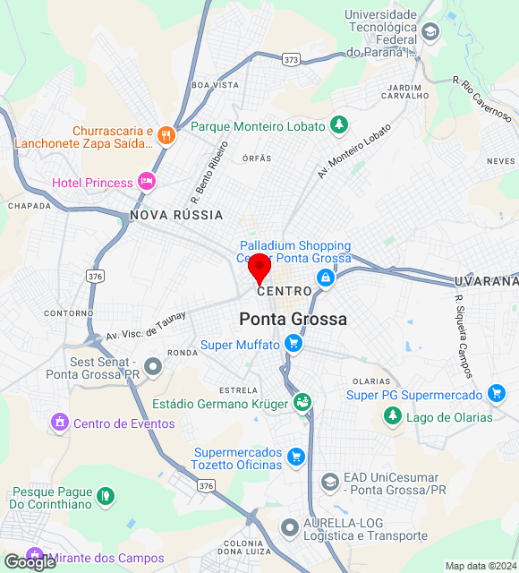 Mapa da localização