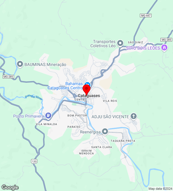 Mapa da localização