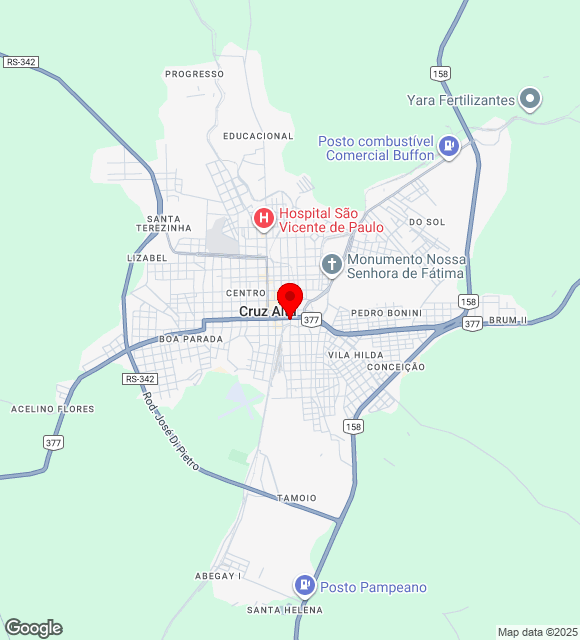 Mapa da localização