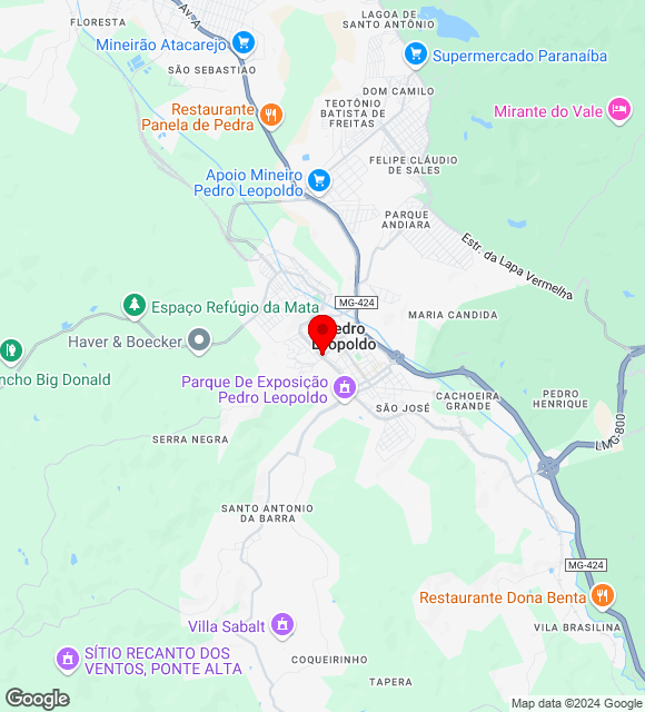 Mapa da localização