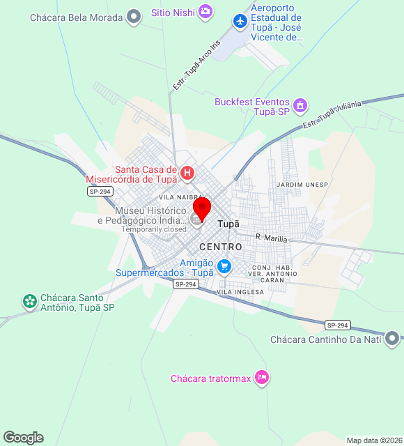 Mapa da localização