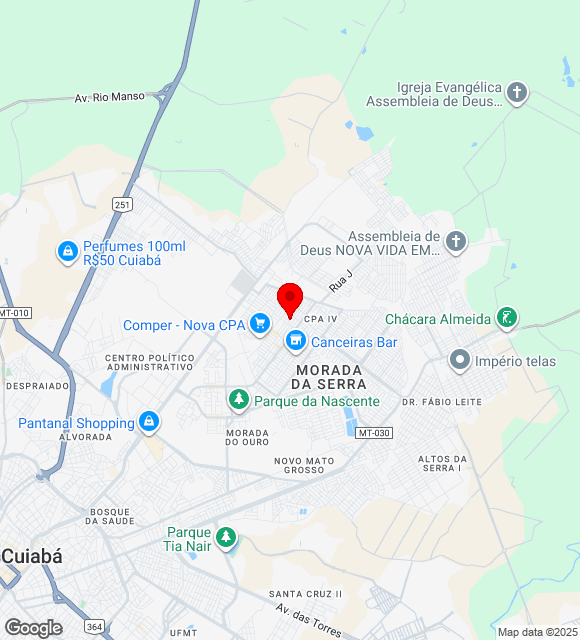 Mapa da localização