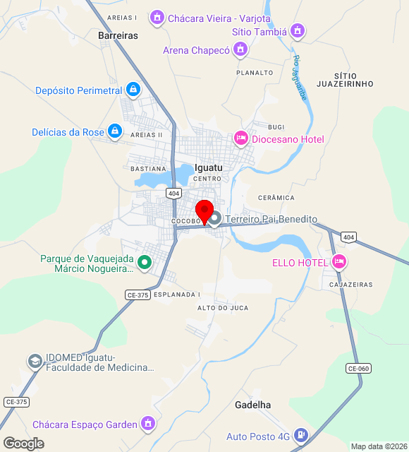 Mapa da localização