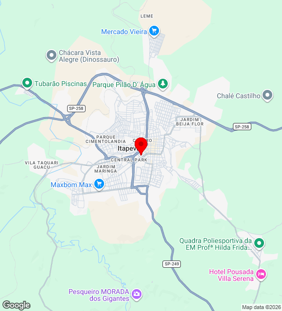 Mapa da localização