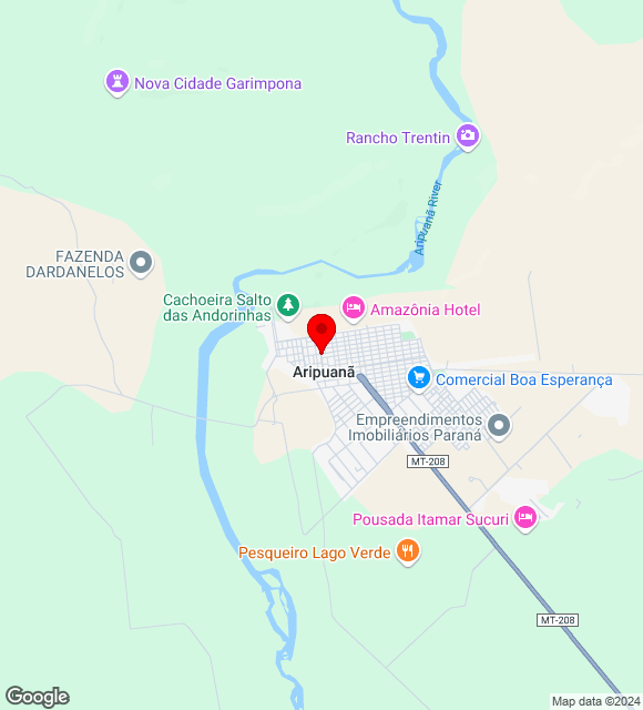 Mapa da localização