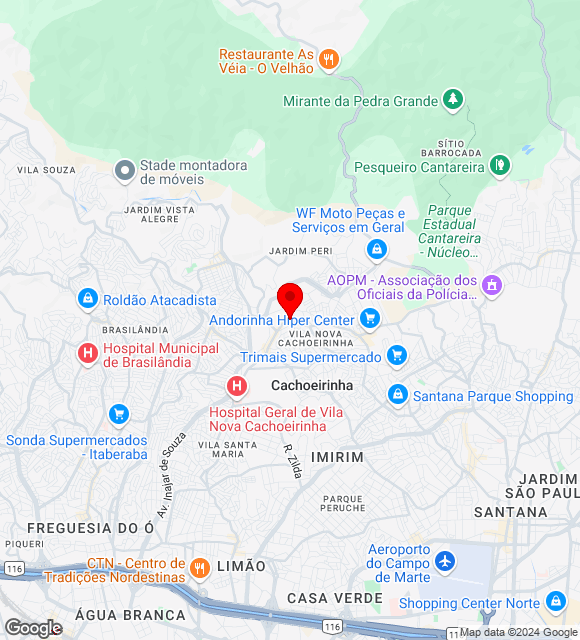 Mapa da localização