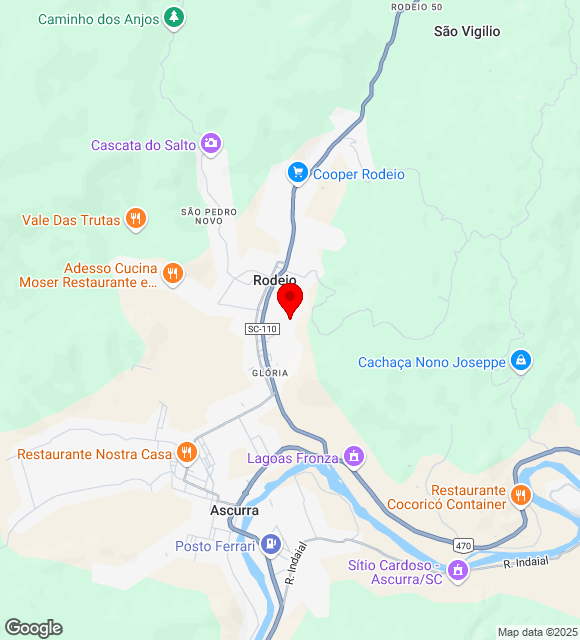 Mapa da localização