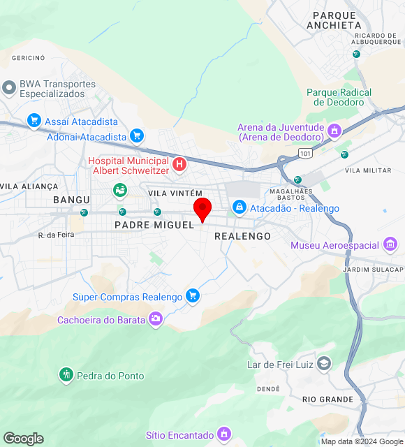 Mapa da localização