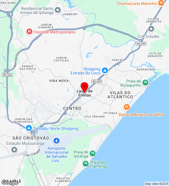 Mapa da localização