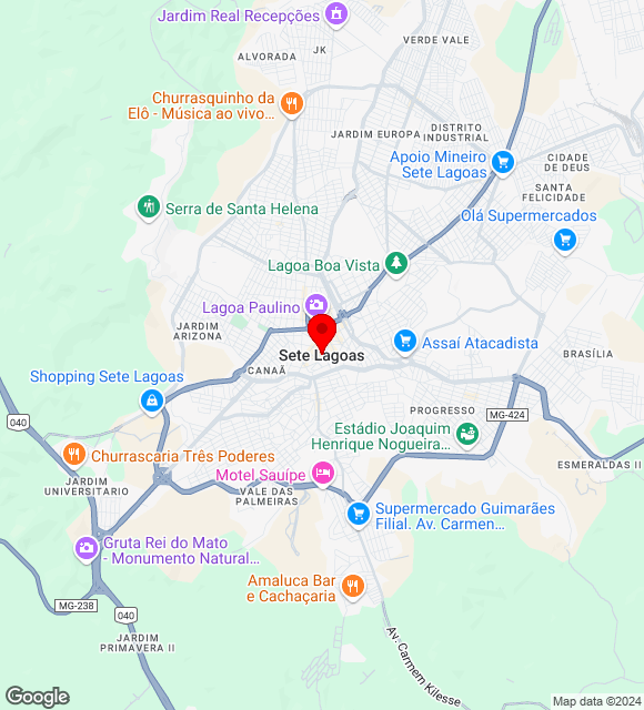 Mapa da localização