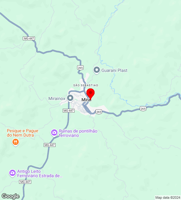 Mapa da localização