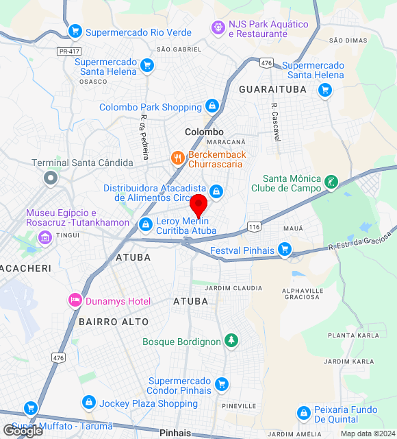 Mapa da localização