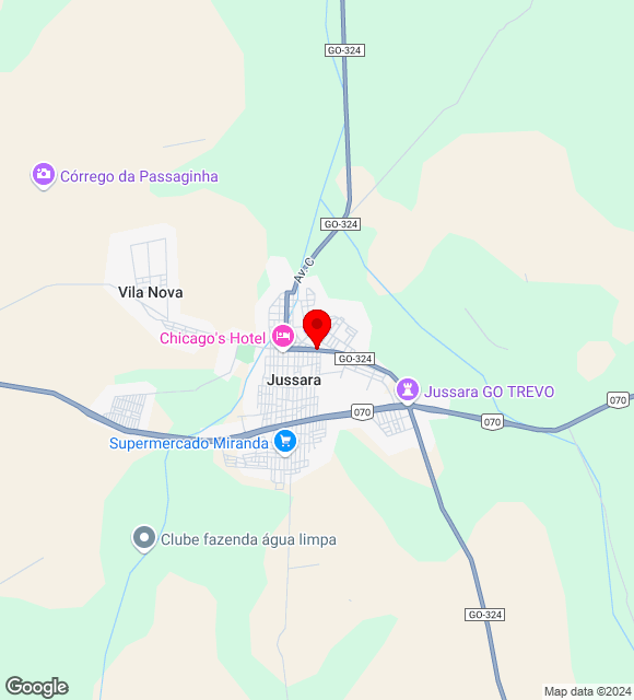 Mapa da localização