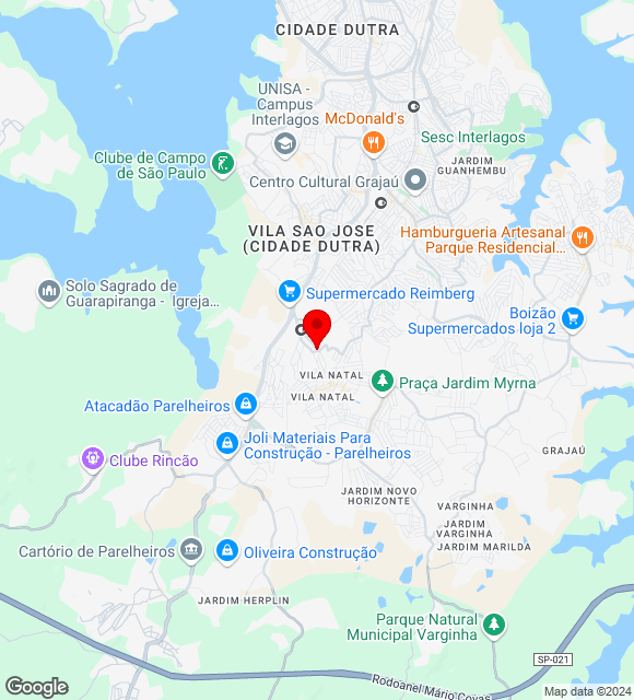 Mapa da localização