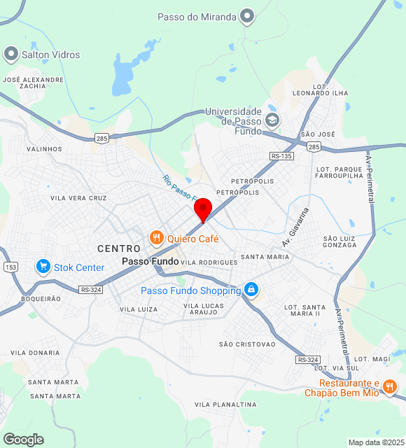 Mapa da localização