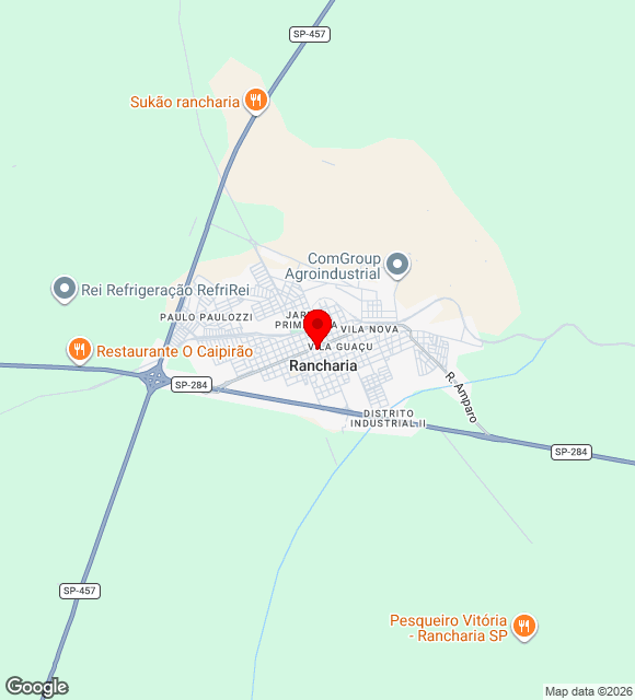 Mapa da localização