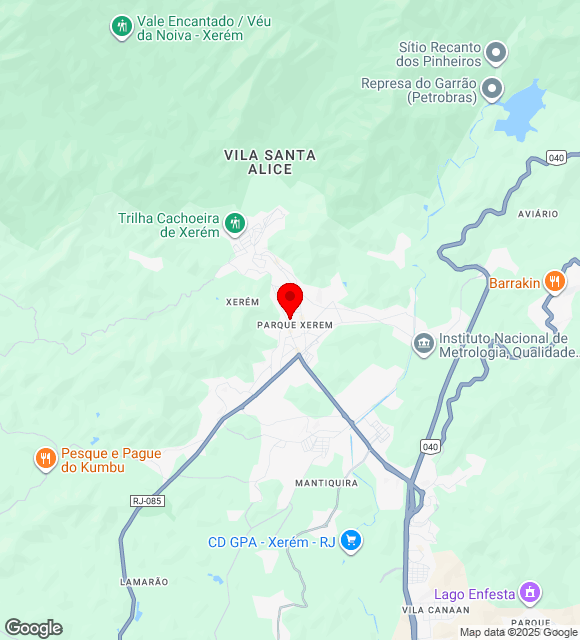 Mapa da localização