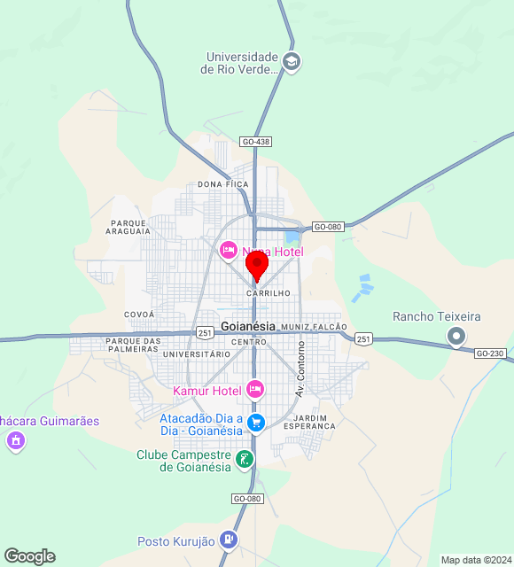 Mapa da localização