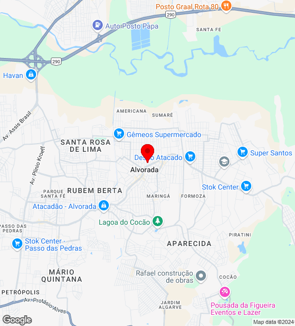 Mapa da localização