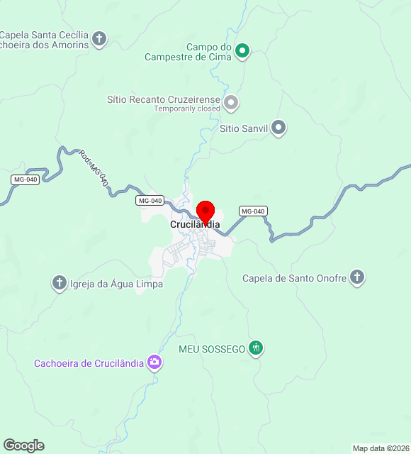 Mapa da localização
