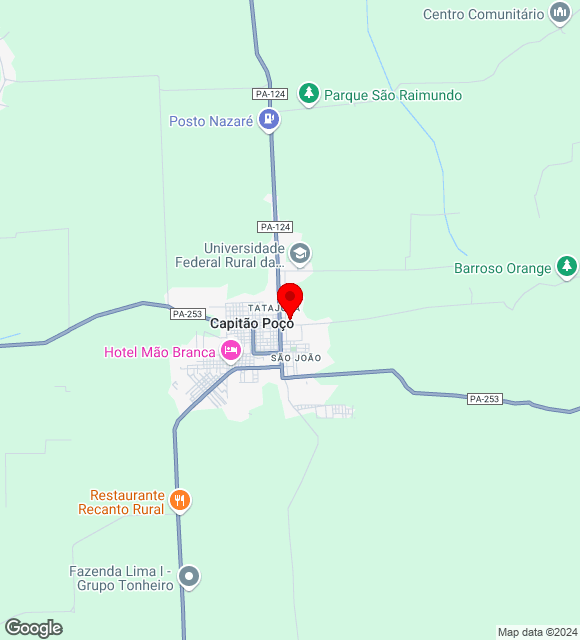 Mapa da localização