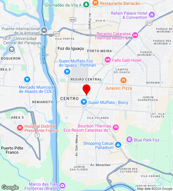 Mapa da localização