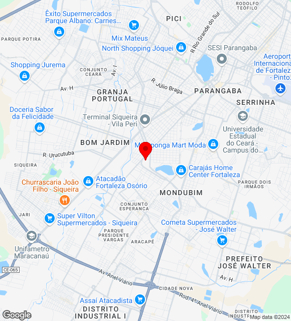 Mapa da localização