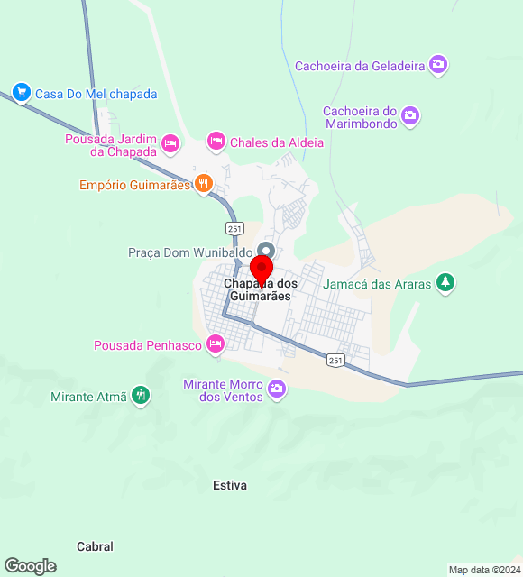 Mapa da localização