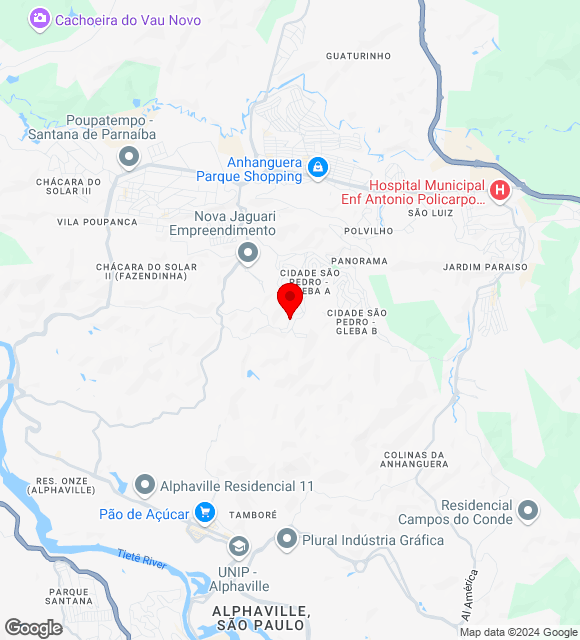 Mapa da localização