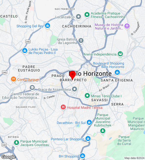 Mapa da localização