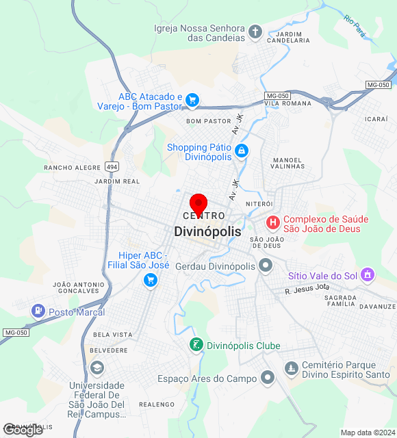 Mapa da localização