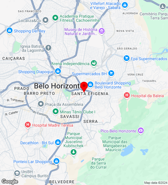 Mapa da localização