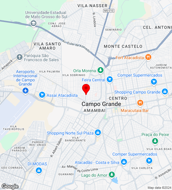 Mapa da localização