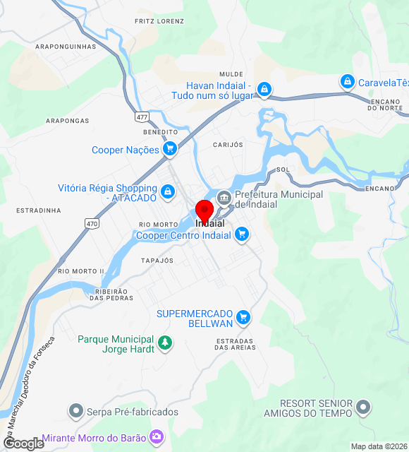 Mapa da localização