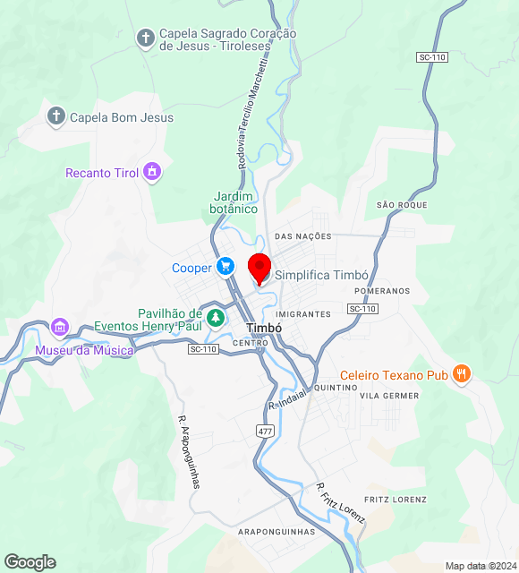 Mapa da localização