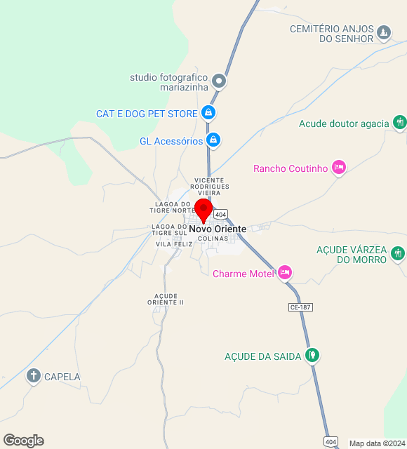 Mapa da localização