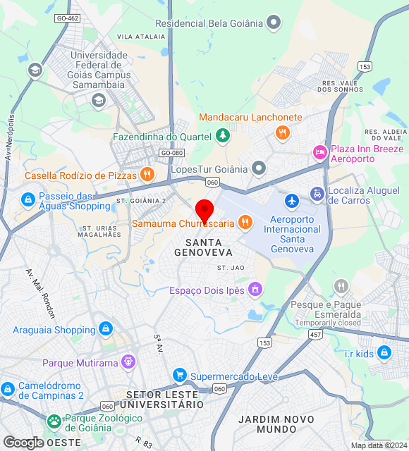 Mapa da localização