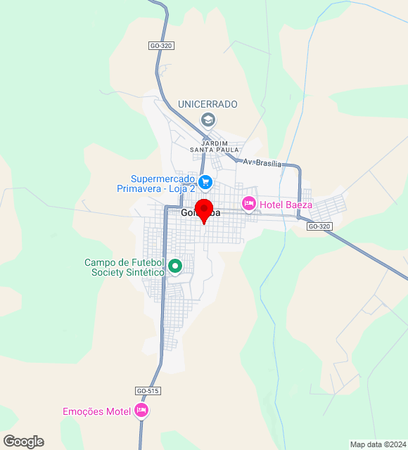 Mapa da localização